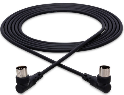 HOSA MID310RR MIDI Cable Right Angle 5 Pin DIN to Same 10Ft
