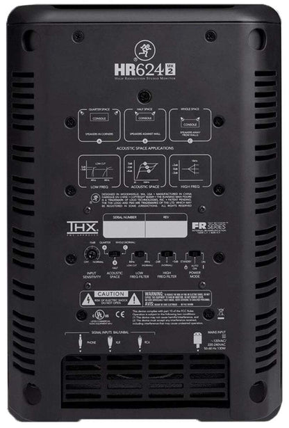 Mackie HR624mk2 6" 2 Way Active Studio Monitor | EX-DEMO