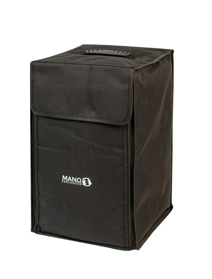 Mano Percussion Wooden Cajon in Natural and Striped Ebony Veneer Front