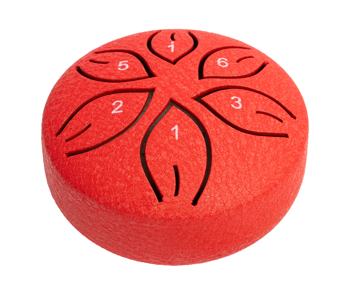Mano Percussion 3" Tongue Drum in Red