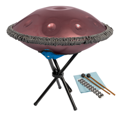 Mano Percussion ManoPan 10-Note Handpan in Purple with Worn Gold Effect