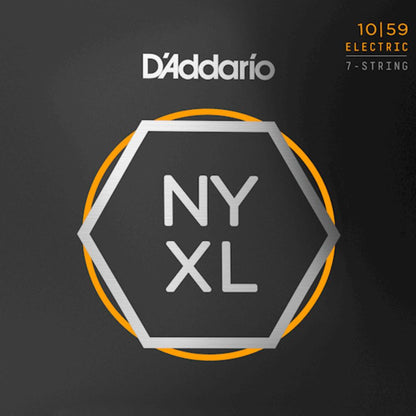 D'Addario NYXL1059 Nickel Wound 7 String Electric Guitar Strings Regular Light 10-59 Gauge