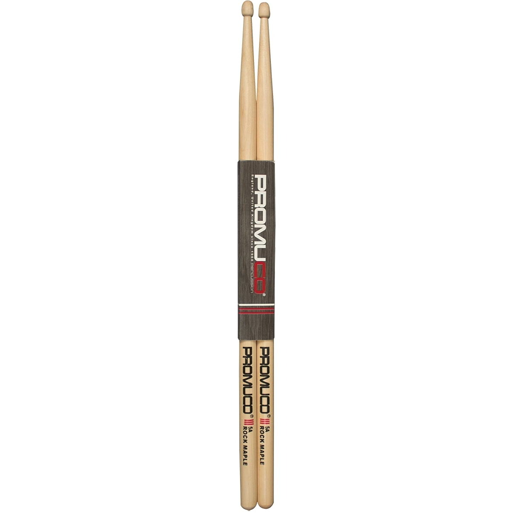 Promuco 18025A Rock Maple 5A Wood Tip Drum Sticks