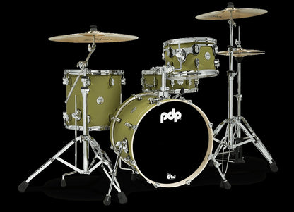 PDP Concept Maple 3 Piece Drum Kit in Satin Olive