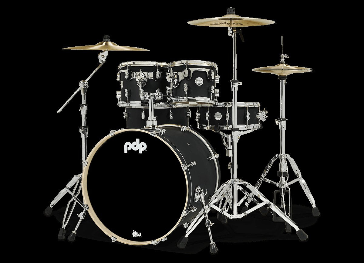 PDP Concept Maple 22 5 Piece Shell Pack in Satin Black