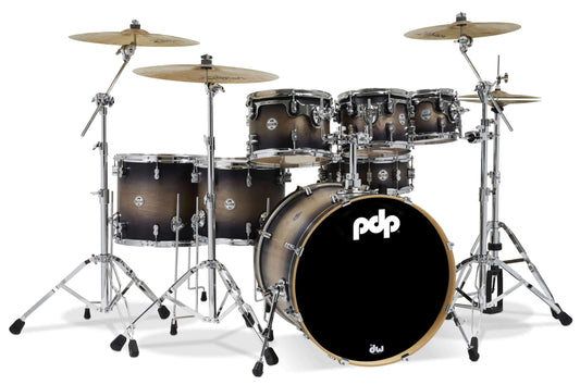 PDP Concept Maple 22 7 Piece Shell Pack in Satin Charcoal Burst