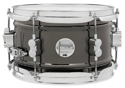 PDP Concept Series 6" x 10" Black Nickel Over Steel Shell Snare Drum