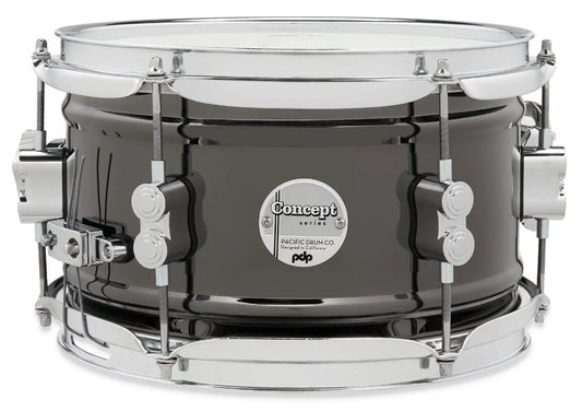 PDP Concept Series 6" x 10" Black Nickel Over Steel Shell Snare Drum