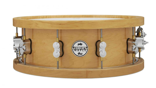 PDP Concept Series 5.5" x 14" Thick Wood Hoop Maple Snare Drum