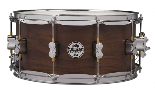 PDP Limited Edition 6.5" x 14" Maple Walnut Natural Satin Snare Drum