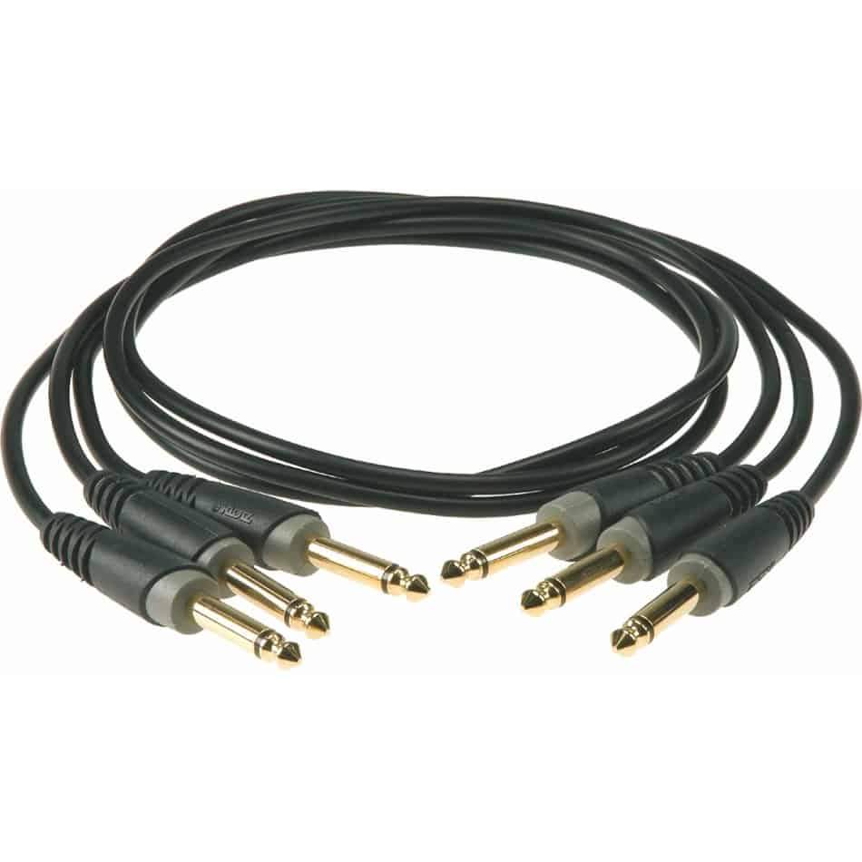 Klotz Pedal Patcher 60cm Patch Cable x 3 in Black
