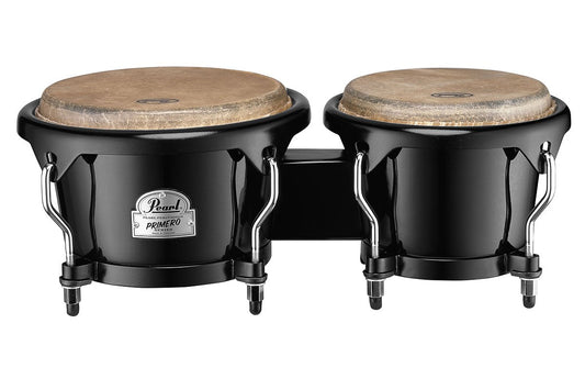Pearl Percussion Primero Series Fibre 6" and 7" Bongos in Bistre Black