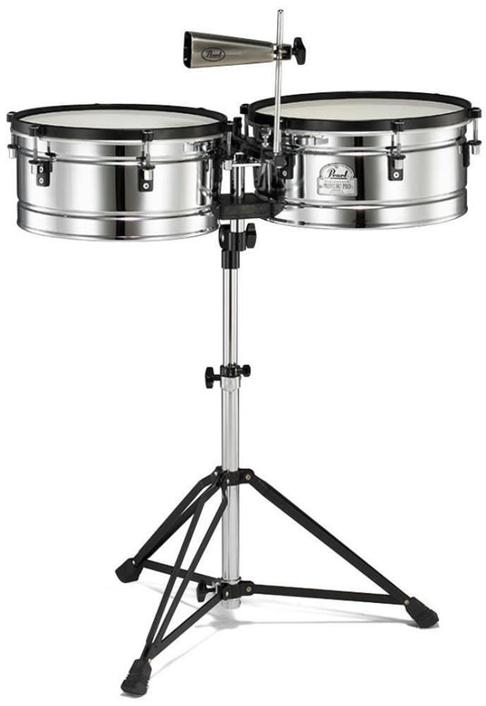 Pearl PTE1415DX Primero Pro Steel Percussion Timbales 14" and 15"