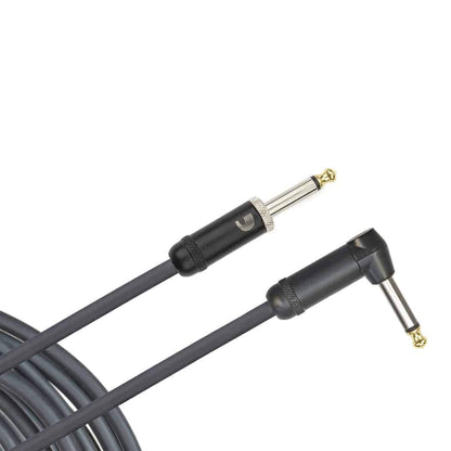 D'Addario Planet Waves 20' American Stage Instrument Straight Right Angle Cable in Black
