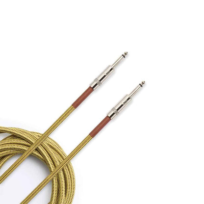 D'Addario Custom Series 10' Braided Instrument Cable in Tweed