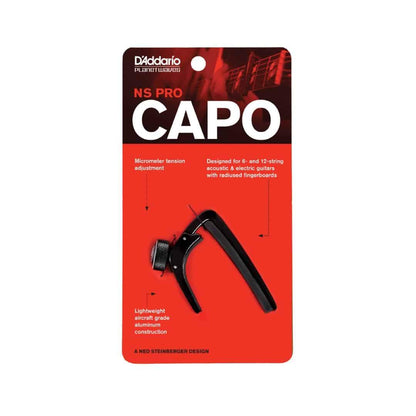 D'Addario Planet Waves NS Pro Capo Adjustable Tension in Black