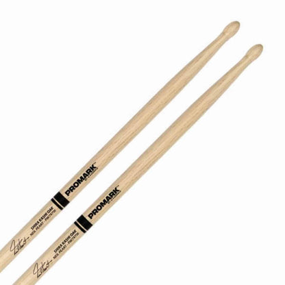 Promark PW747W Neil Peart Lacquered Shira Kashi Oak Wood Tip Drumsticks
