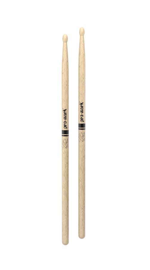 Promark PW747W Neil Peart Lacquered Shira Kashi Oak Wood Tip Drumsticks
