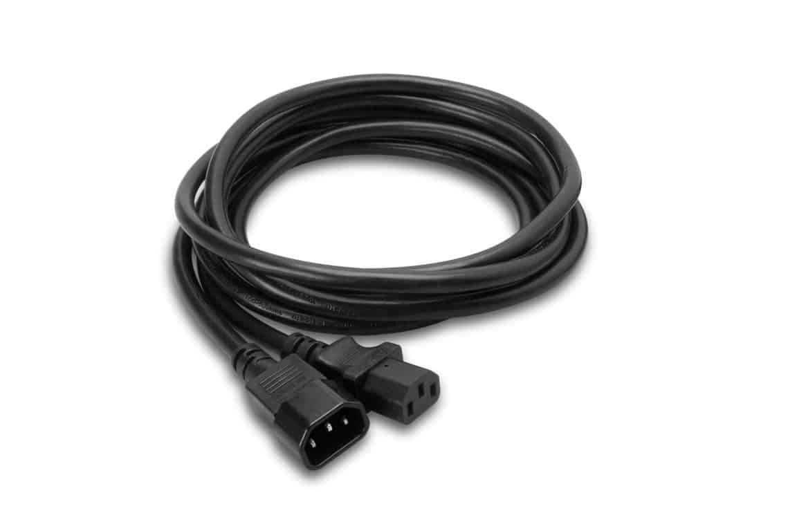 HOSA PWL403 Power Extension Cord IEC C14 to IEC C13 3Ft