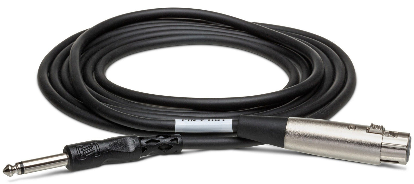 HOSA PXF110 Unbalanced Interconnect Cable XLR3F to 1/4" TS 10Ft