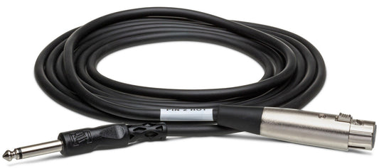 HOSA PXF105 Unbalanced Interconnect Cable XLR3F to 1/4" TS 5Ft