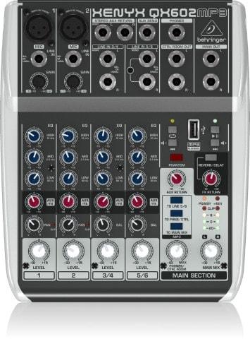 Behringer Xenyx QX602MP3 6 Input Mixer