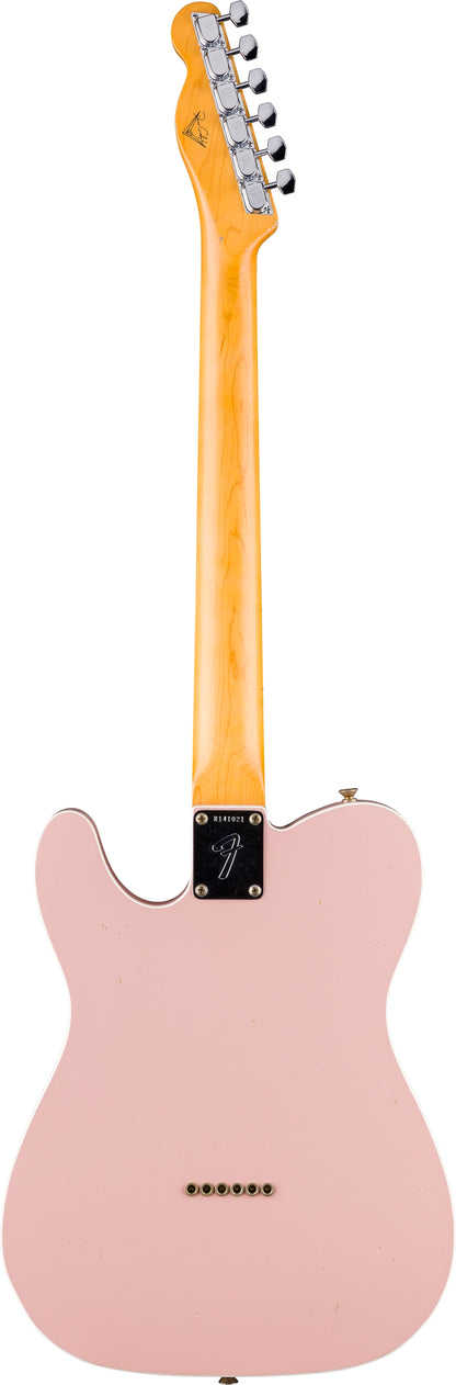 Fender Custom Shop Masterbuilt Dennis Galuszka 1967 Telecaster Journeyman in Black Top/Shell Pink Back