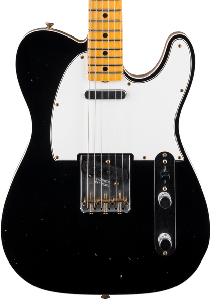 Fender Custom Shop Masterbuilt Dennis Galuszka 1967 Telecaster Journeyman in Black Top/Shell Pink Back