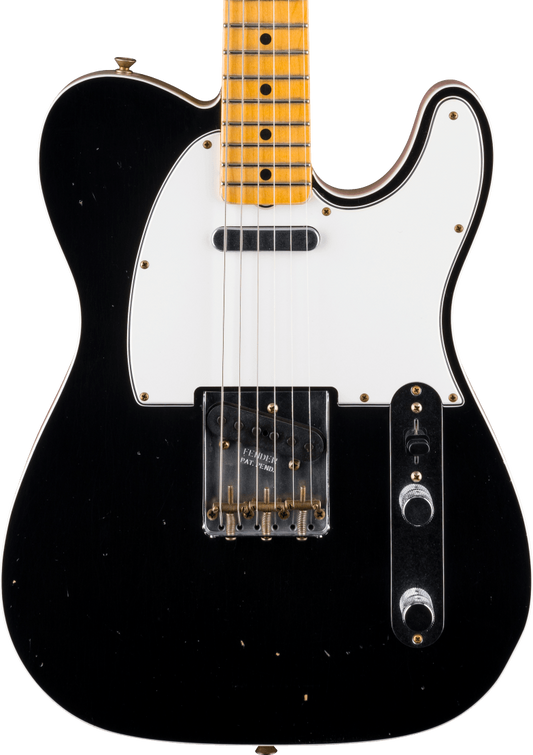 Fender Custom Shop Masterbuilt Dennis Galuszka 1967 Telecaster Journeyman in Black Top/Shell Pink Back