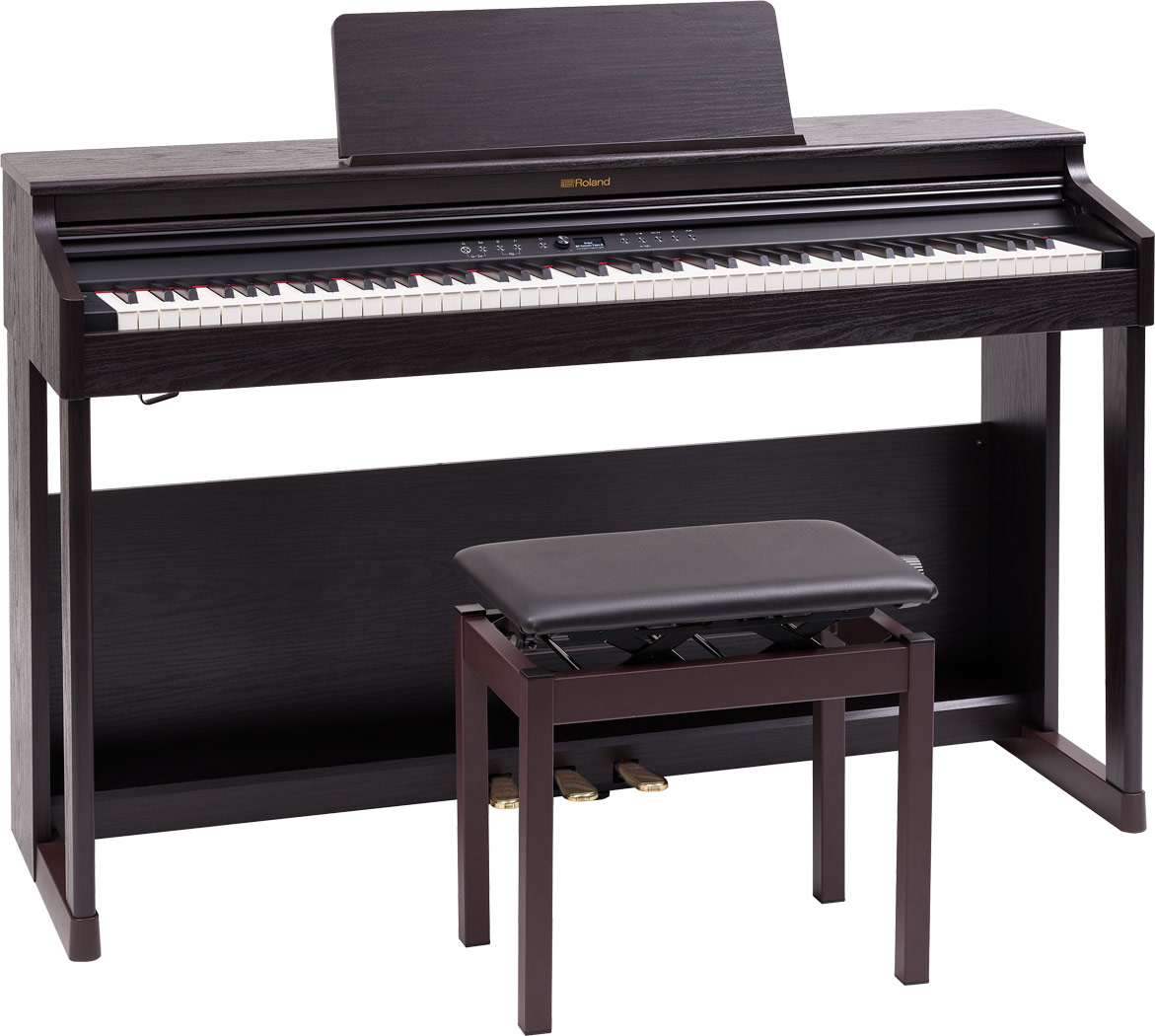 Roland RP701 Digital Home Piano with Stool in Dark Rosewood