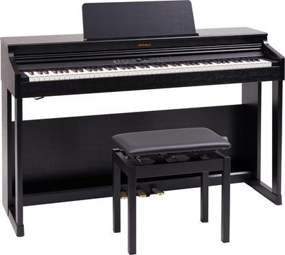 Roland RP701 Digital Home Piano with Stool in Contemporary Black