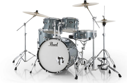 Pearl Roadshow-Plus 5-Piece Drum Kit with Cymbal Pack in Charcoal Metallic