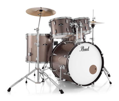 Pearl Roadshow 20" 5-Piece Drum Kit /Hardware and Cymbals in Bronze Metallic