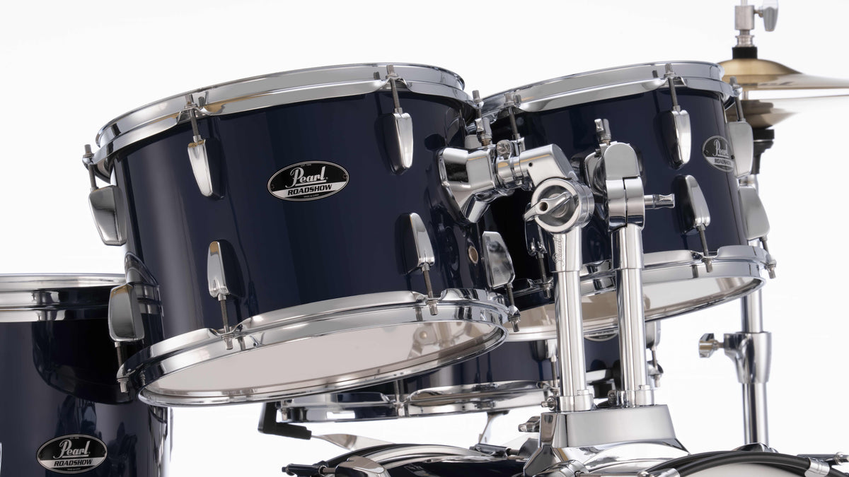 Pearl Roadshow 20" 5-Piece Drum Kit /Hardware and Cymbals in Royal Blue Metallic