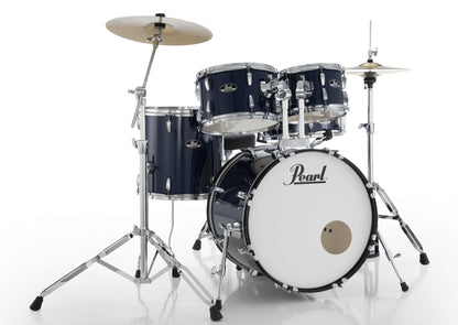 Pearl Roadshow 20" 5-Piece Drum Kit /Hardware and Cymbals in Royal Blue Metallic