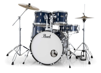 Pearl Roadshow 5-Piece Fusion (22/10/12/16) Drum Kit w/Hardware & Cymbals in Royal Blue Metallic