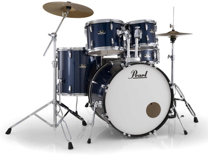 Pearl Roadshow 5-Piece Fusion (22/10/12/16) Drum Kit w/Hardware & Cymbals in Royal Blue Metallic