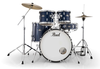 Pearl Roadshow 5-Piece Fusion (22/10/12/16) Drum Kit w/Hardware & Cymbals in Royal Blue Metallic