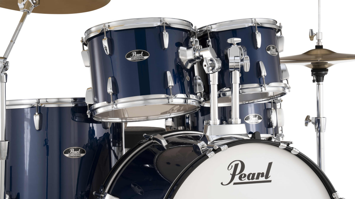 Pearl Roadshow 5-Piece Fusion (22/10/12/16) Drum Kit w/Hardware & Cymbals in Royal Blue Metallic