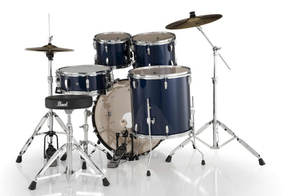 Pearl Roadshow 5-Piece Fusion (22/10/12/16) Drum Kit w/Hardware & Cymbals in Royal Blue Metallic