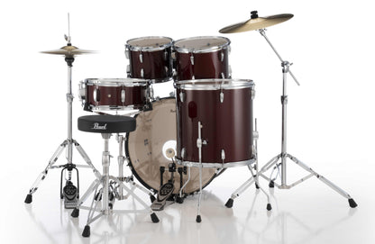 Pearl Roadshow 5-Piece Fusion (22/10/12/16) Drum Kit w/Hardware & Cymbals in Red Wine