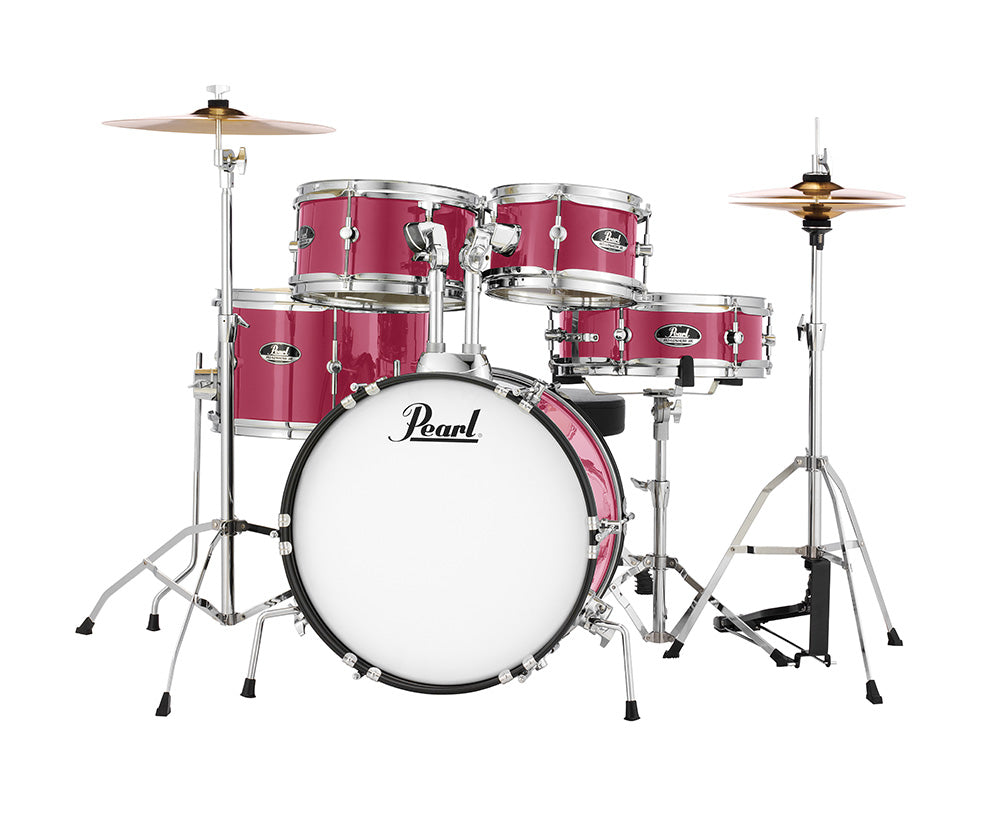 Pearl Roadshow Junior 5 Piece Drum Kit w/Hardware and Cymbals in Pink