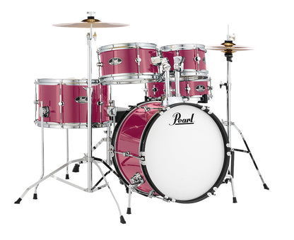 Pearl Roadshow Junior 5 Piece Drum Kit w/Hardware and Cymbals in Pink