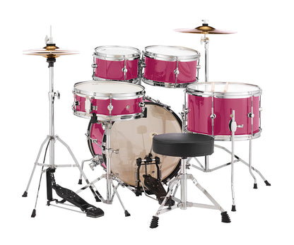Pearl Roadshow Junior 5 Piece Drum Kit w/Hardware and Cymbals in Pink