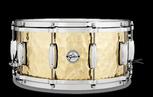 Gretsch Full Range Series 6.5" x 14" Hammered Brass Snare Drum