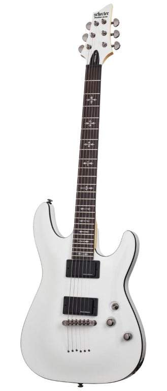 Schecter Demon 6 HH Electric Guitar in Aged White