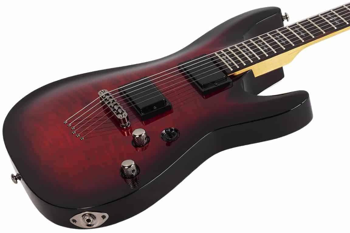 Schecter Demon 6 Electric Guitar in Crimson Red Burst – Billy Hyde