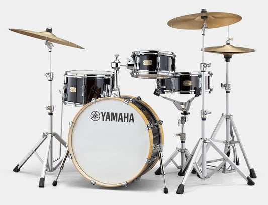 Yamaha Stage Custom Hip 4-Piece Drum Kit in Raven Black