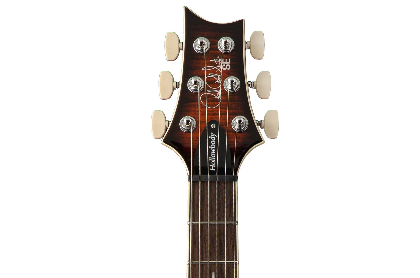 PRS SE Flatback Hollowbody I Piezo Electric Guitar in Orange Tiger Smokeburst