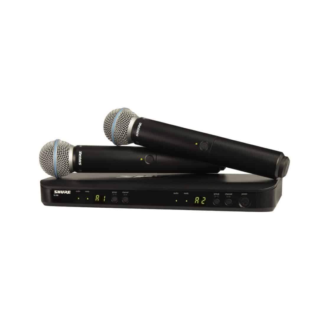 Shure BLX288 and Beta58 Dual Wireless Mic System 662-686MHz